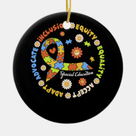 Speciell Education Teacher inspirational Autism Aw Julgransprydnad Keramik