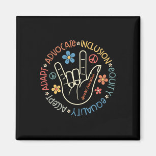 Speciell Education Teacher inspirational Autism Aw Magnet