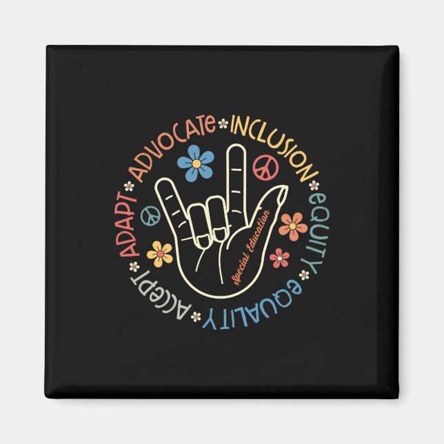 Speciell Education Teacher inspirational Autism Aw Magnet (Framsidan)