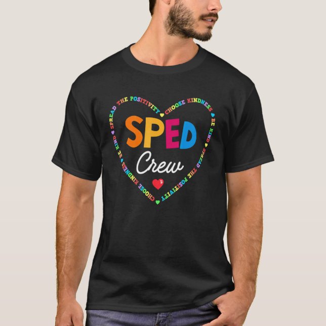 Speciell Education Teacher PARA Speciell Ed Crew S T Shirt (Framsida)