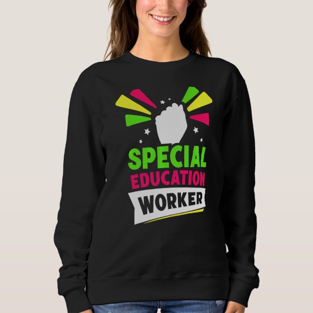 Speciell Education Worker Cute Teacher Awareness S T Shirt (Framsida)