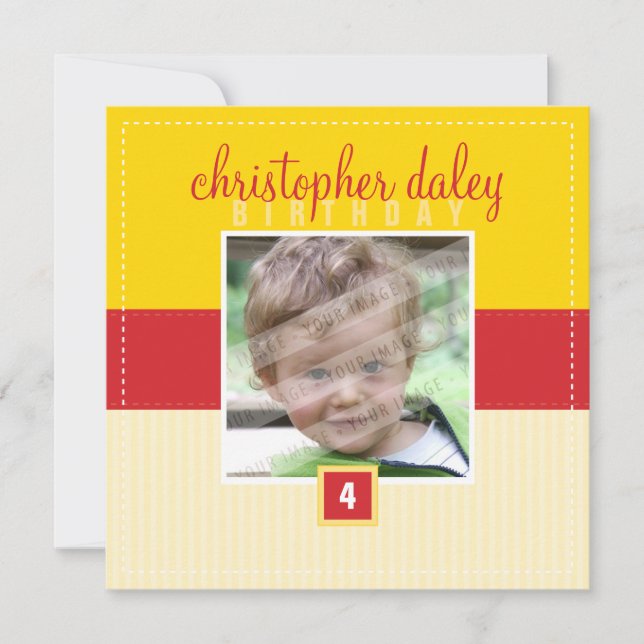 SPECIELL EVENT INBJUDAN: underbar kvadrat 2SQ Inbjudningar (Framsida)