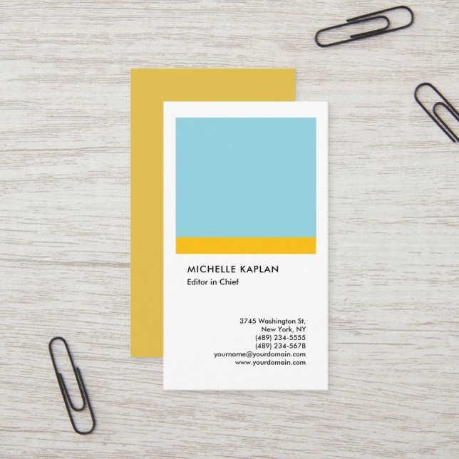 Speciell Exklusiv för linjär Professionell, unik Visitkort (Fram/Back In Situ)