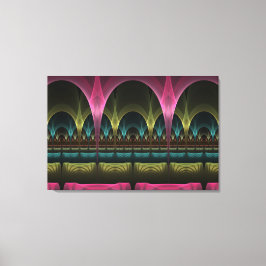 Speciell Fantasy Mönster Abstrakt Colorful Fractal Canvastryck