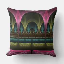 Speciell Fantasy Mönster Abstrakt Colorful Fractal Kudde