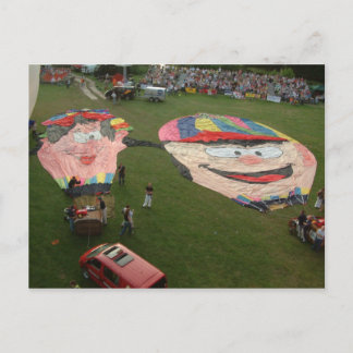 Speciell flicka i Balloon Vykort