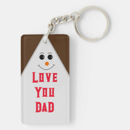 Speciell för akrylisk nyckelkedja fars dag