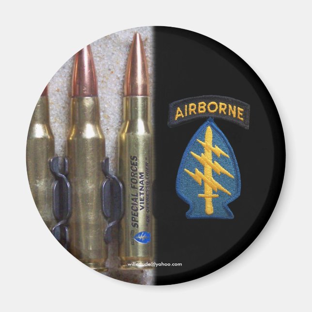 speciell Force grönt-paket med patch-namn Magnet (Framsidan)