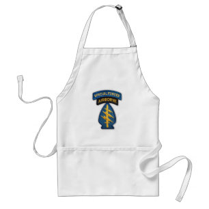Speciell Forces Grönt Berets plåster Bq apron Förkläde