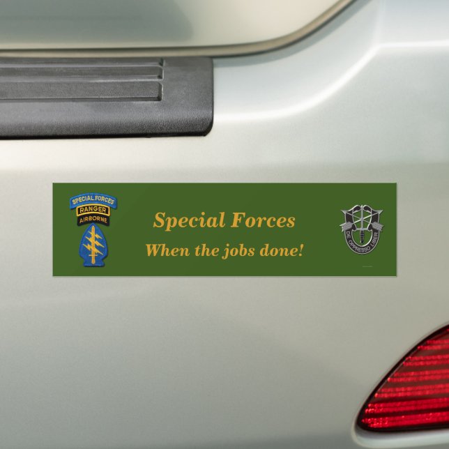 Speciell Forces Grönt Berets plåster Bumper Sticke Bildekal (På Bil)