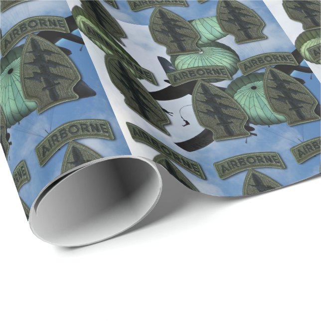 Speciell Forces Grönt Berets sf sfg depotplåster Presentpapper (Rullad Hörn)