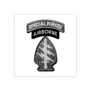 Speciell Forces Grönt Berets SF SFG SOF LRPS Recon Stämpel