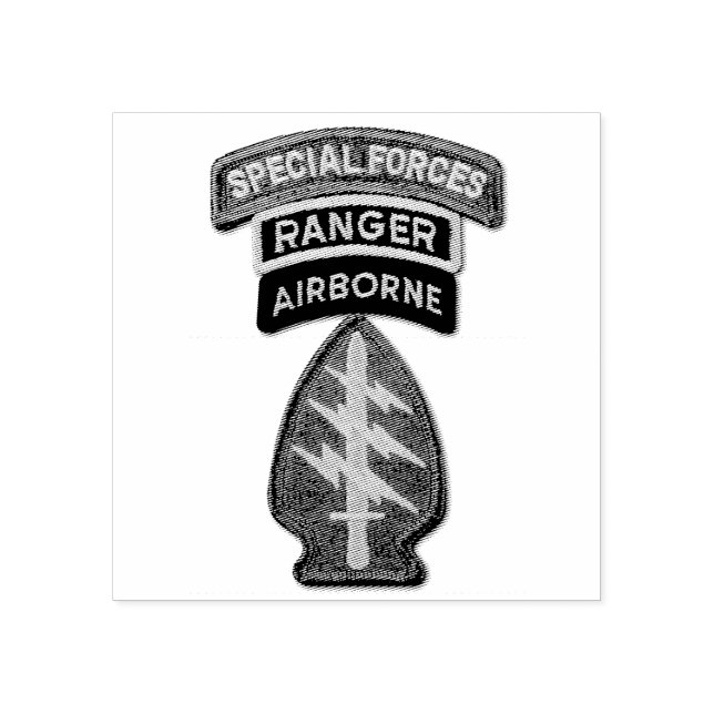 Speciell Forces Grönt Berets SF SFG SOF LRPS Recon Stämpel (Tryck)