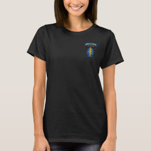 Speciell Forces Grönt Berets Skogsväktares LRPS-ko T-shirt