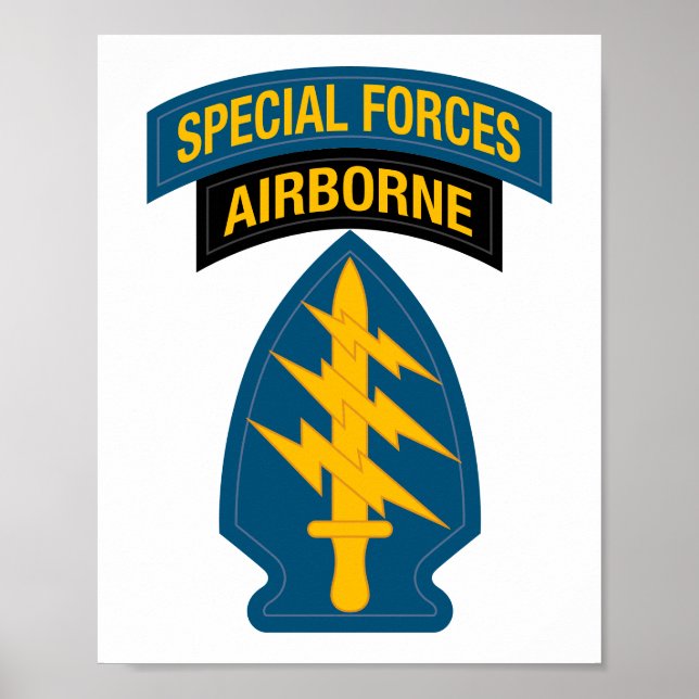 Speciell Forms insignier Airborne Tab Poster (Framsidan)