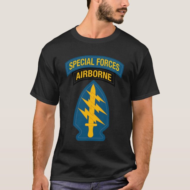 Speciell Forms insignier Airborne Tab T Shirt (Framsida)