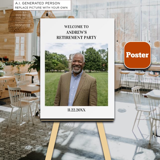 Speciell foto Elegant pensionsfest Poster (Skapare uppladdad)