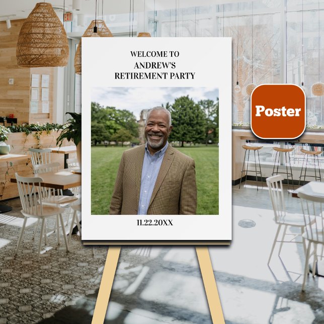 Speciell foto Elegant pensionsfest Poster (Skapare uppladdad)