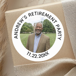 Speciell foto Elegant pensionsfest Runt Klistermärke
