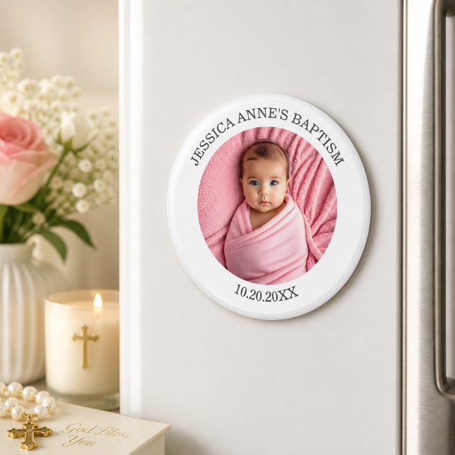 Speciell fotoflicka dopgåva magnet (Skapare uppladdad)