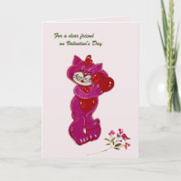 Speciell friend Cute Cat med hjärthjärthjärtans da