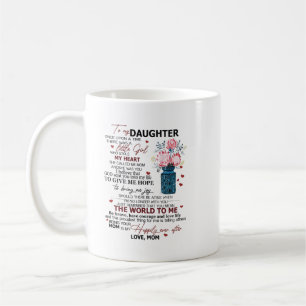 Speciell gåva till din dotter till min dotterbåt kaffemugg