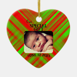 Speciell Gift Heart Photo Acrylic Ornament