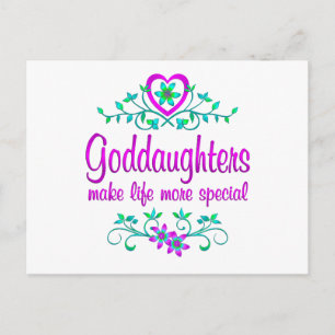 Speciell Goddotter Vykort