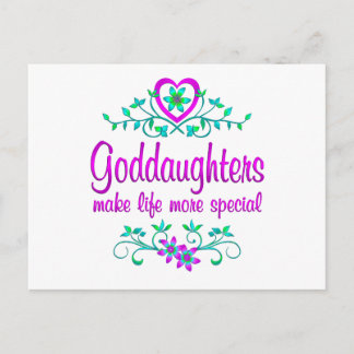 Speciell Goddotter Vykort