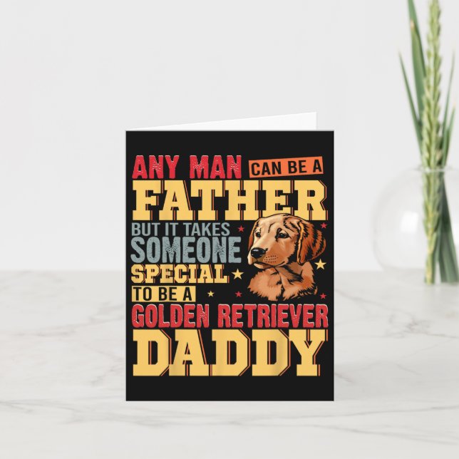 Speciell Golden Retriever pappa Fars dag Hund Lov Kort (Framsida)