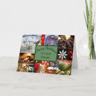 Speciell guddotter jul helgkort