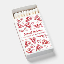 Speciell Hand plockade Pizza Baby Shower