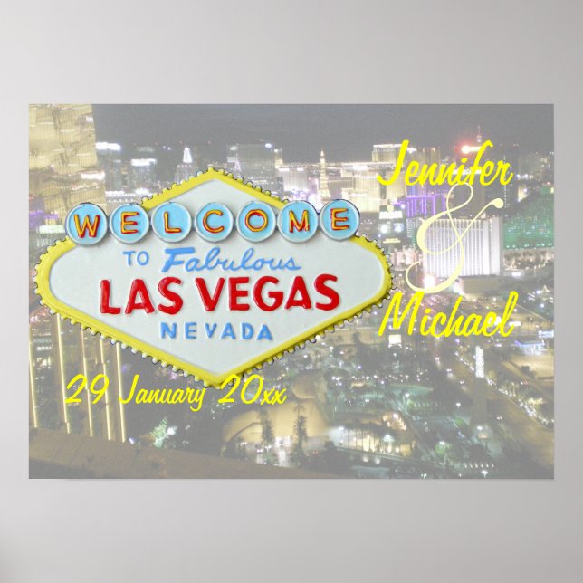 Speciell händelse för personlig Las Vegas Poster (Framsidan)