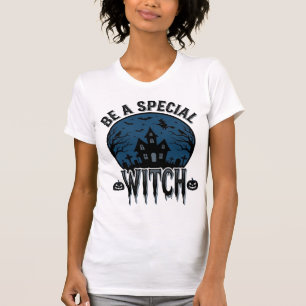 Speciell häxa Halloween Vintage Gravyr Design_1 T Shirt