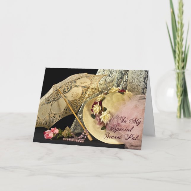 Speciell Hemlig Pal - Tänker på Dig Kort (Framsida)