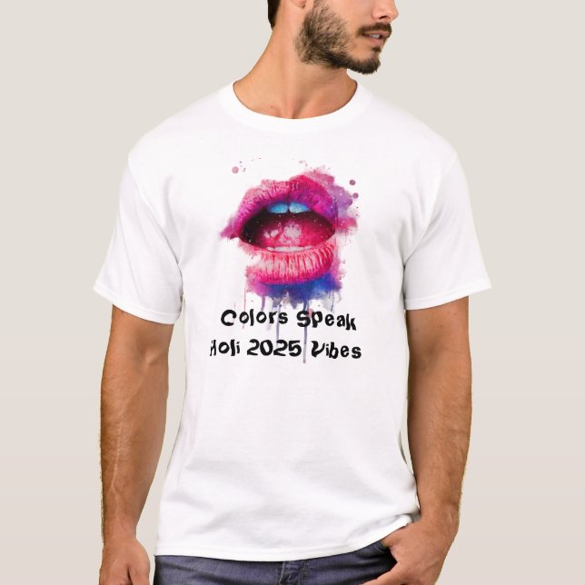 Speciell Holi T-Shirts - Fira festivalen (Framsida)