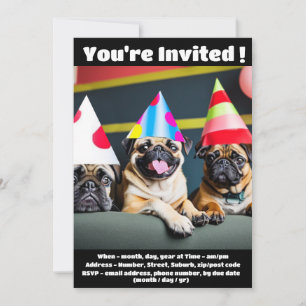 Speciell inbjudan för Pug Hund