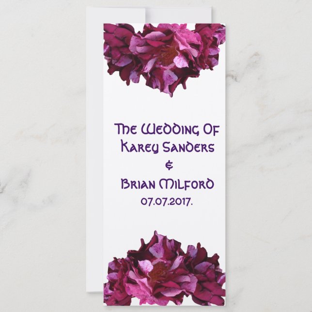 Speciell inbjudan, Ro, Elegant bröllop Inbjudningar (Framsida)