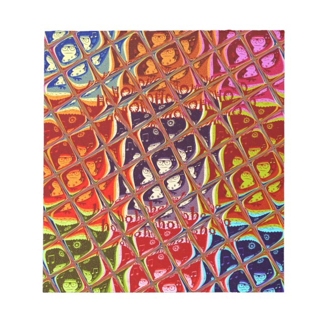 Speciell jul färg Snö Santa Ho Hoho Pop Ar Anteckningsblock (Framsida)