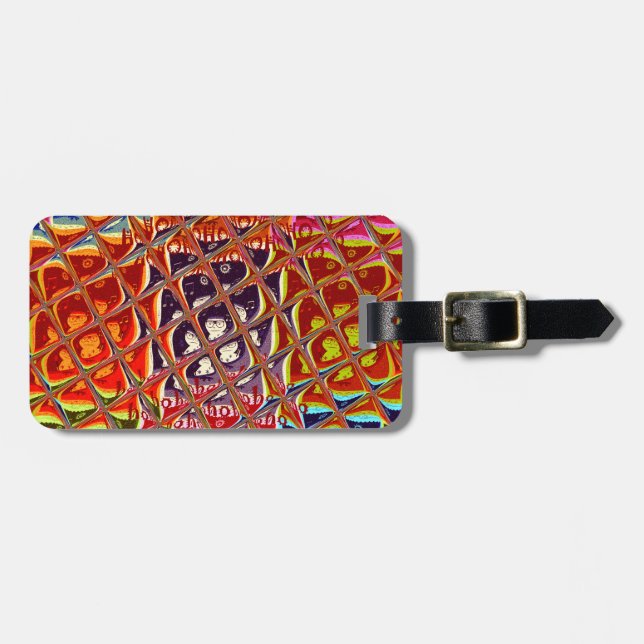 Speciell jul färg Snö Santa Ho Hoho Pop Ar Bagagebricka (Horisontell Framsida)