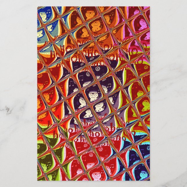 Speciell jul färg Snö Santa Ho Hoho Pop Ar Brevpapper (Framsida)