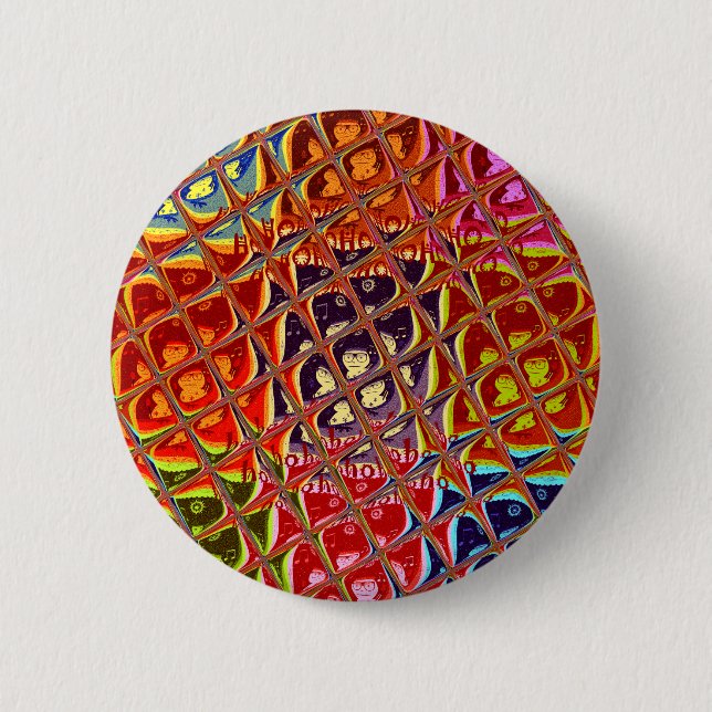 Speciell jul färg Snö Santa Ho Hoho Pop Ar Knapp (Framsida)