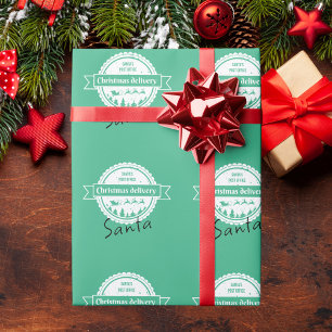 Speciell julleverans från Santa Mint-Grönten Presentpapper