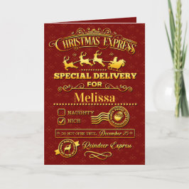 Speciell julleverans helgkort