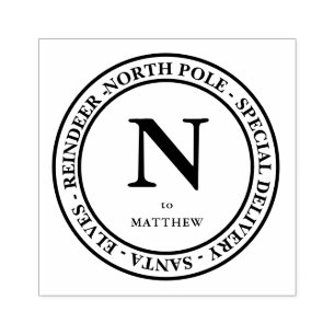 Speciell jultomte och Namn Stämpel