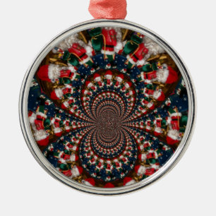 Speciell jultomten Kaleidoscope-design Julgransprydnad Metall