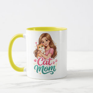 Speciell kattmamma-mugg – Söt Kitty-älskare kaffek Mugg
