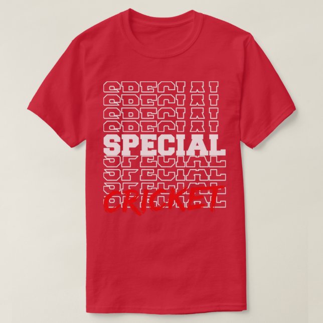 Speciell kricket som säger smart presentidé t shirt (Design framsida)