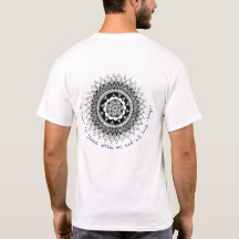 Speciell Krona Chakra Mandala T-shirt för manar