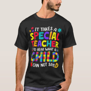Speciell lärare att höra vad en barnautism är medv t shirt